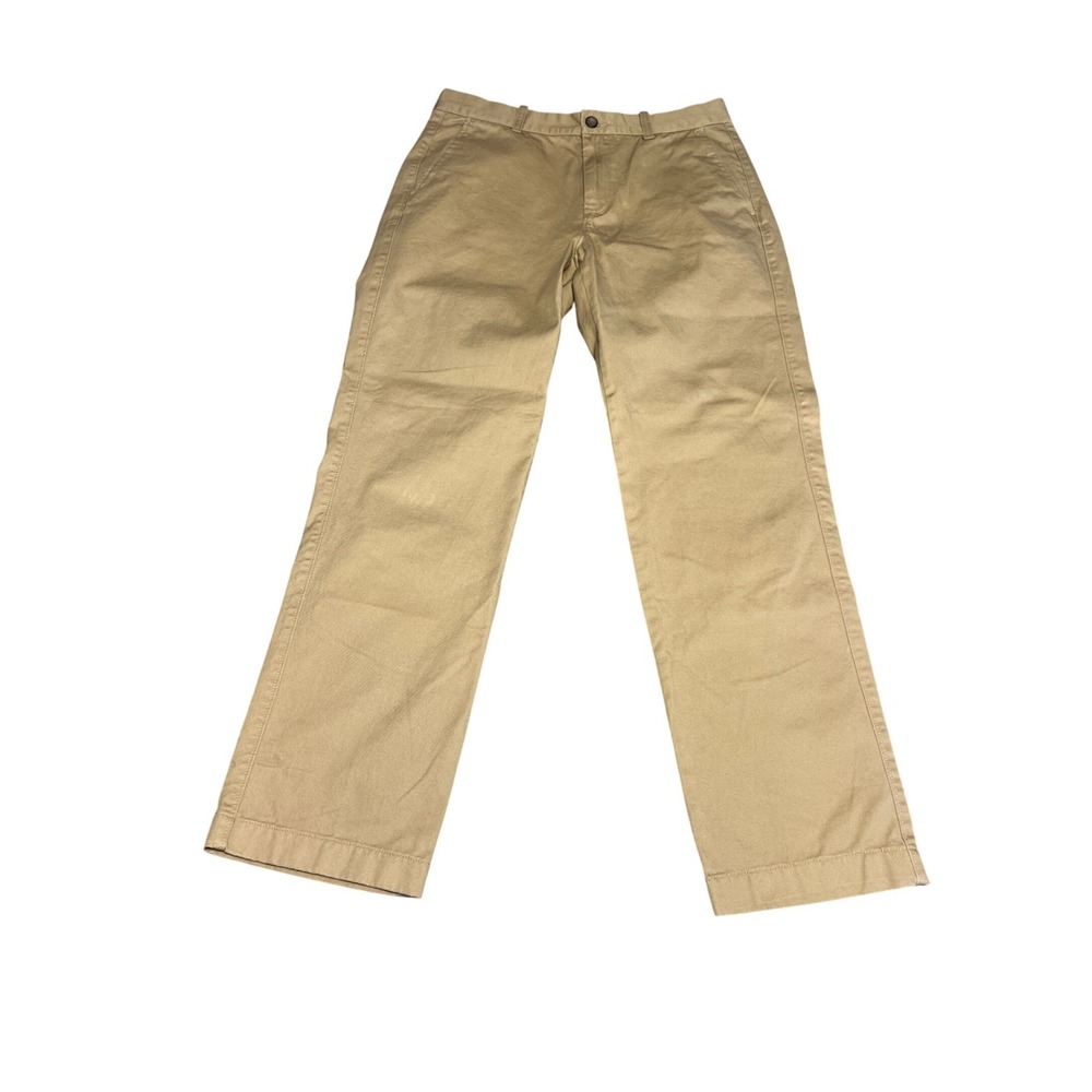 J Crew Factory Khakis Bleecker Chino Pants Men W31 L30 Flat Front Dress Pants